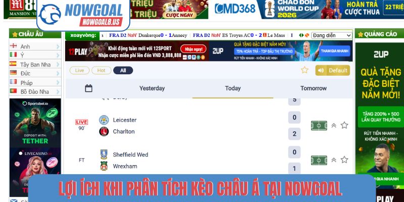 Lợi ích khi phân tích kèo châu Á tại Nowgoal